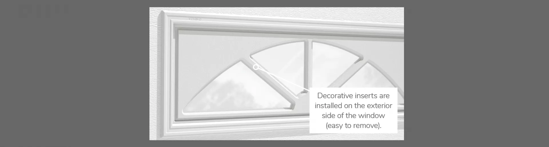 Sherwood Decorative Insert, 40" x 13" or 41" x 16", available for door R-16, 3 layers - Polystyrene,  2 layers - Polystyrene and Non-insulated